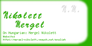 nikolett mergel business card